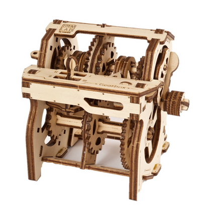 UGears STEM Lab Gearbox Wooden 3D Puzzle, Model 70131