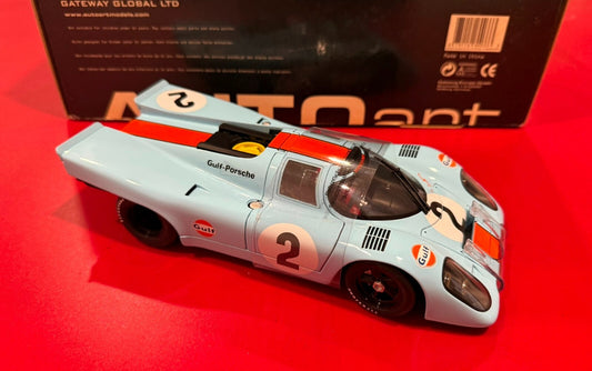 AUTOart Porsche 917K #2 Daytona 1970 Kinnunen/Rodriguez 1:18 Diecast Gulf