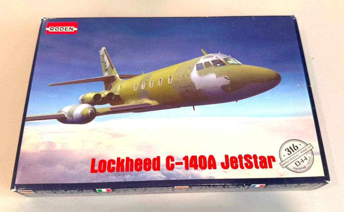 Roden Lockheed C-140A JetStar 1/144 Scale Military Aircraft Model Kit #316