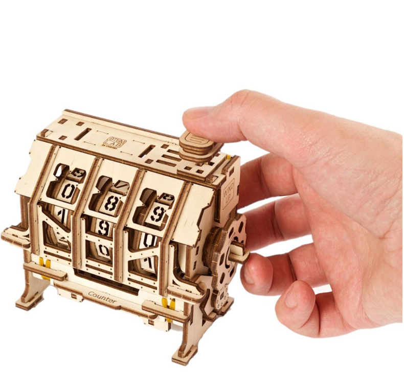 UGears STEM Lab Counter Wooden 3D Puzzle, Model 70130