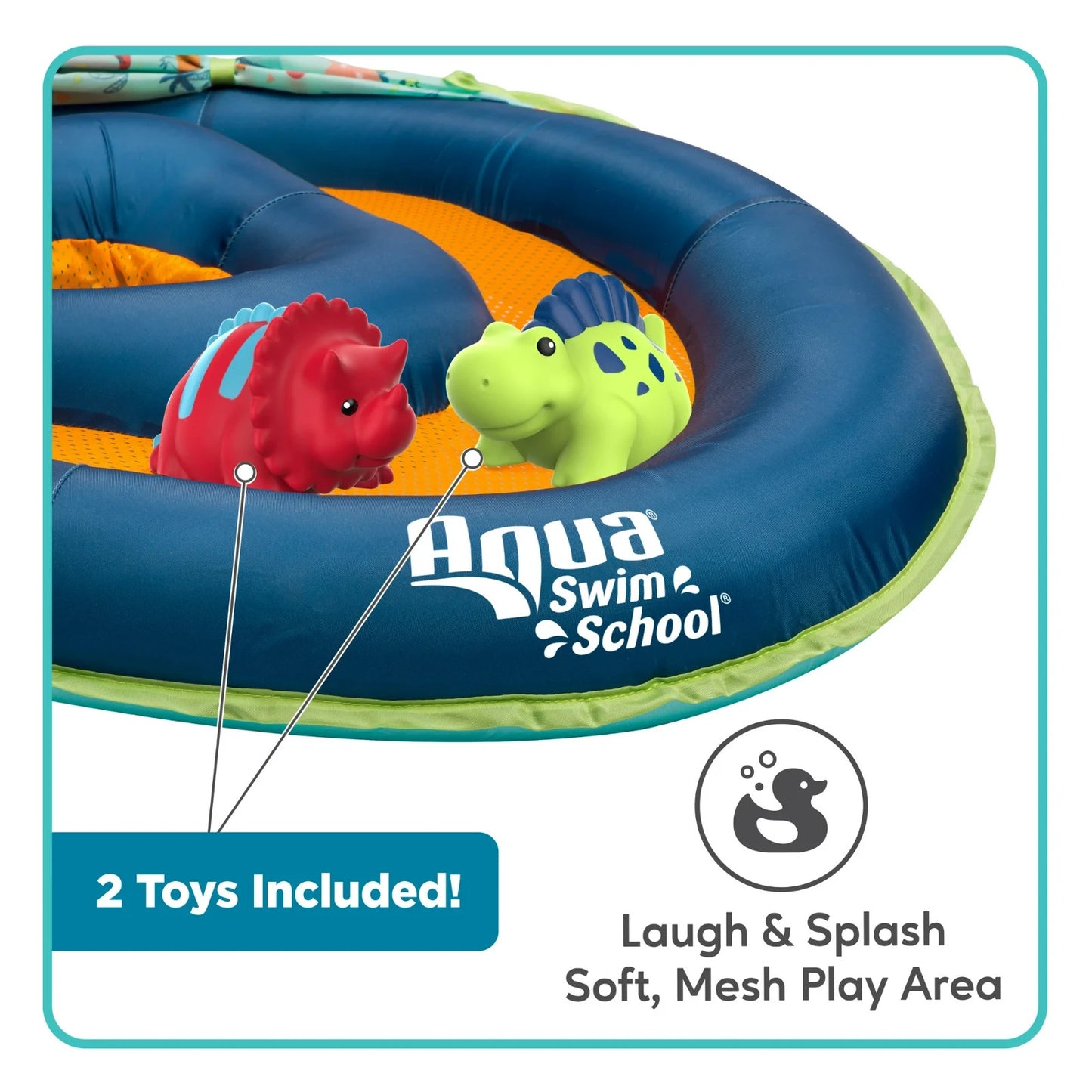 Swim School Grow-with-Me Baby Boat with Adjustable Seat Child's Pool Toy