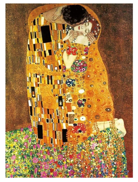 Educa The Kiss & The Maiden by Gustav Klimt 2 x 1000 Piece Puzzles - 18488