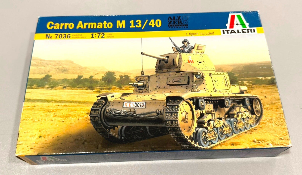 Italeri Carro Armato M13/40 Italian Medium Tank 1:72 Scale Model Kit #7036