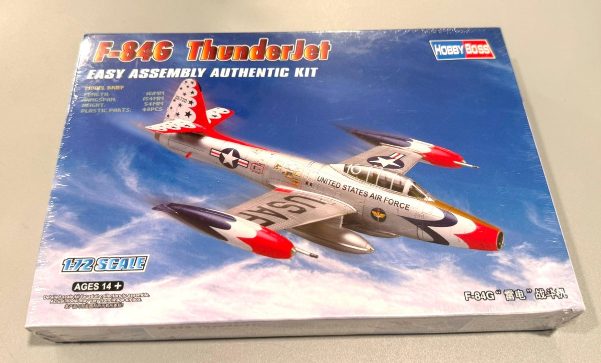 Hobby Boss 80247 F-84G Thunderjet 1/72 Scale Jet Fighter Aircraft Model Kit