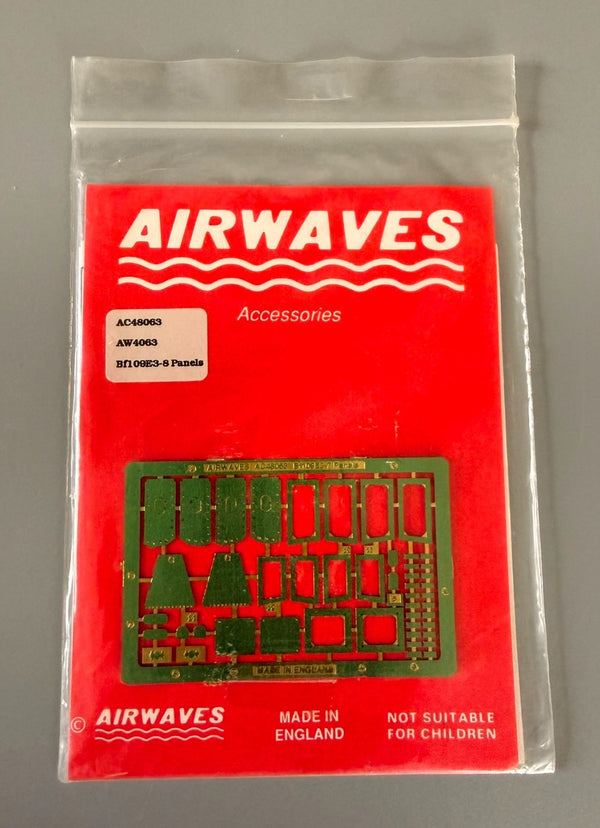 Airwaves 1/48 Bf 109E-3 Panels Photo Etch Accessories Set AC48063.