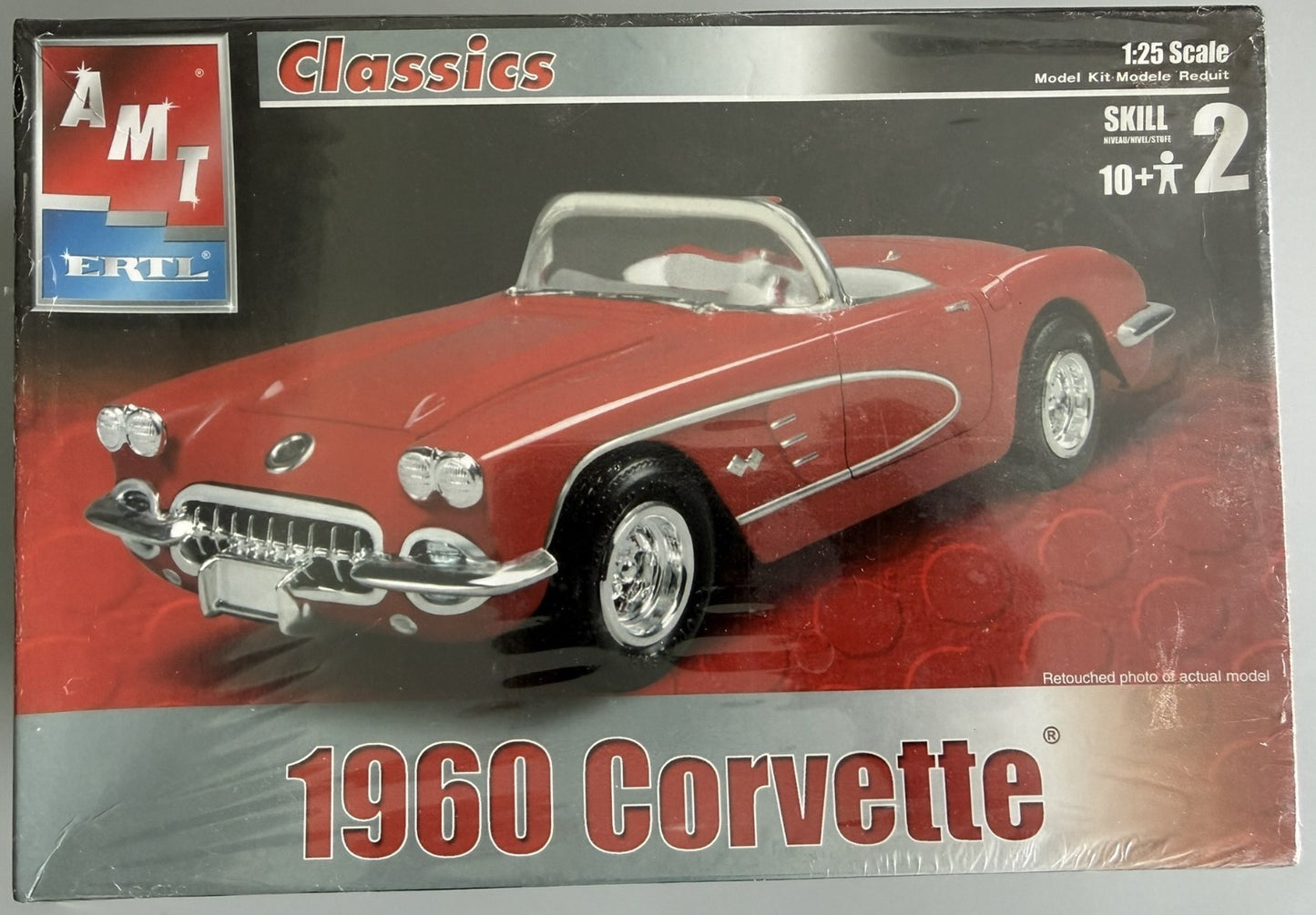 AMT ERTL 31541 1960 Chevrolet Corvette 1:25 Plastic Model Kit Sealed