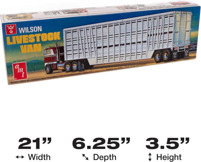 AMT Wilson Livestock Van Model Kit, 1:25 Scale