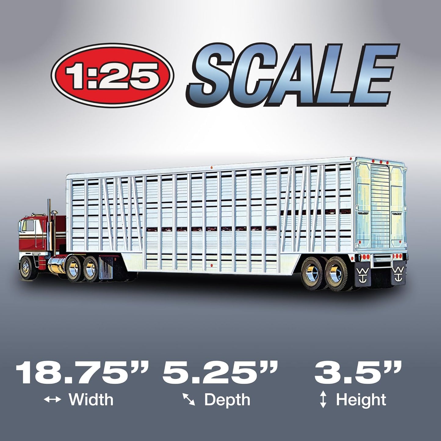 AMT Wilson Livestock Van Model Kit, 1:25 Scale