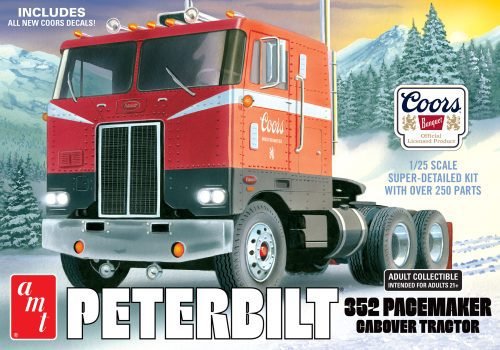 AMT Peterbilt 352 Pacemaker Cab Over Engine "Coors" Plastic Model Kit 1:25 Scale