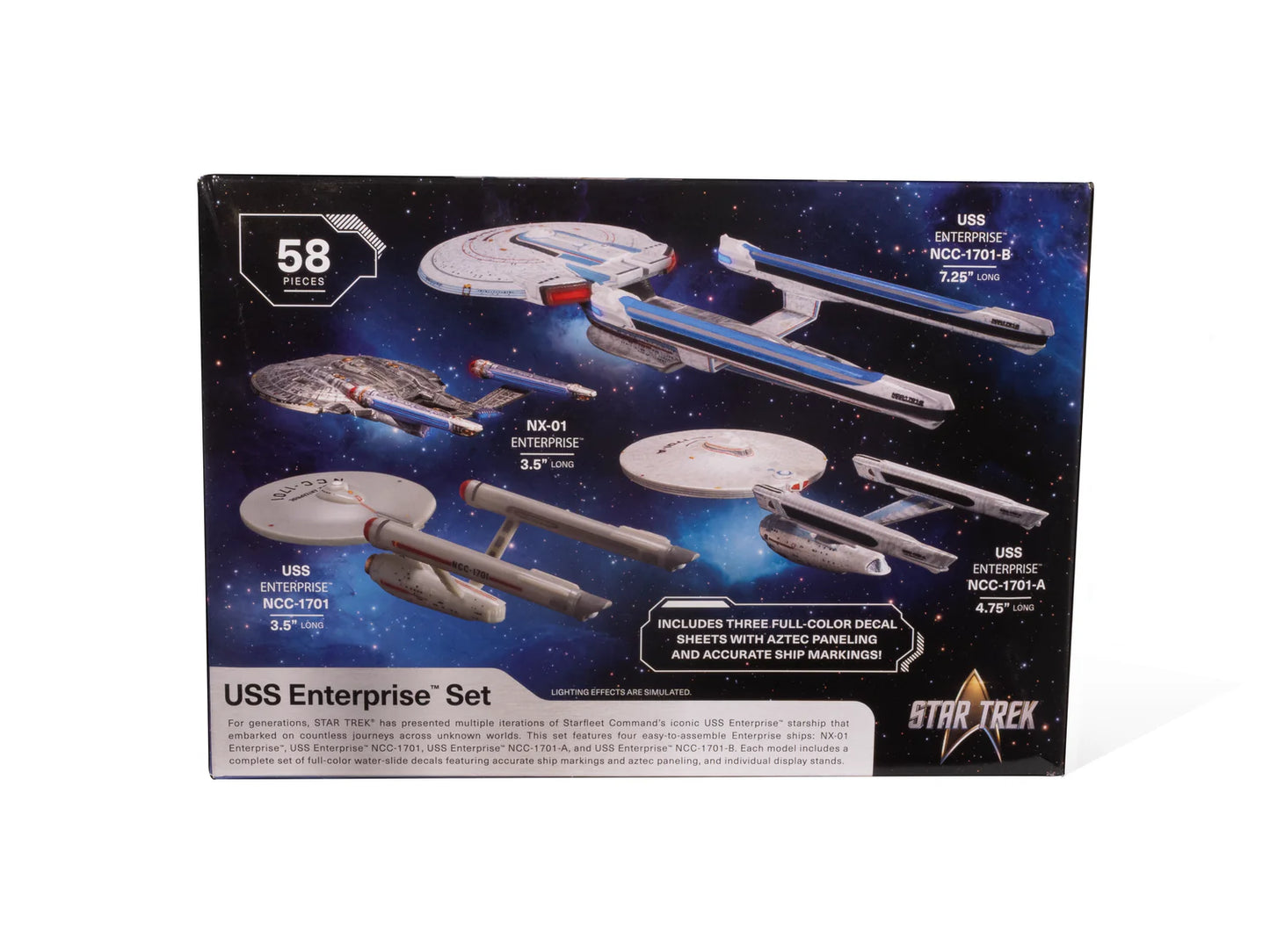 AMT Star Trek USS Enterprise 4-Piece Model Kit Set 1:2500 Scale