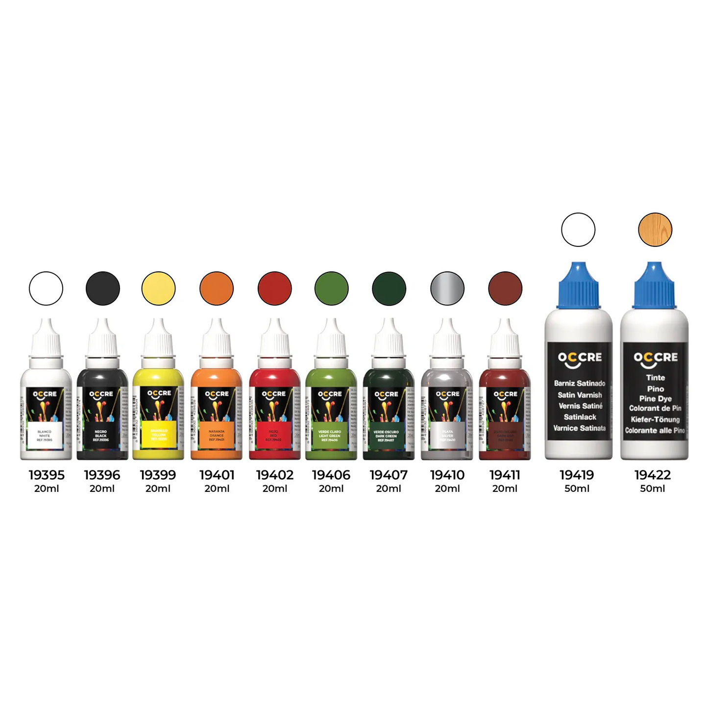 Occre Acrylic Paint Set for Hercules Tugboat (11 Bottles)