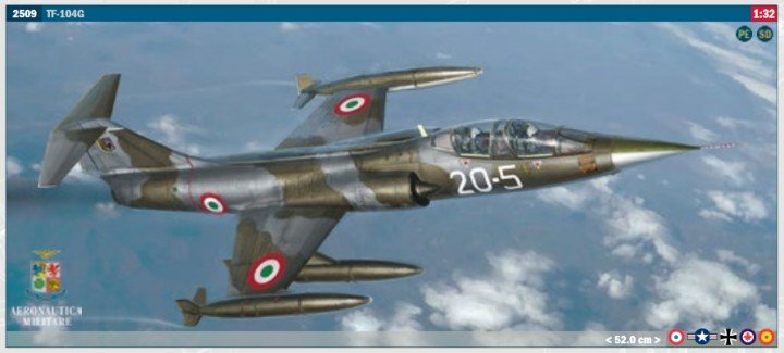 Italeri TF-104G Starfighter Aircraft Plastic Model Kit 1:32 Scale