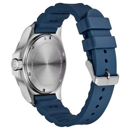 Victorinox Swiss Army INOX Blue Dial Blue Rubber Men's Watch 241688.1