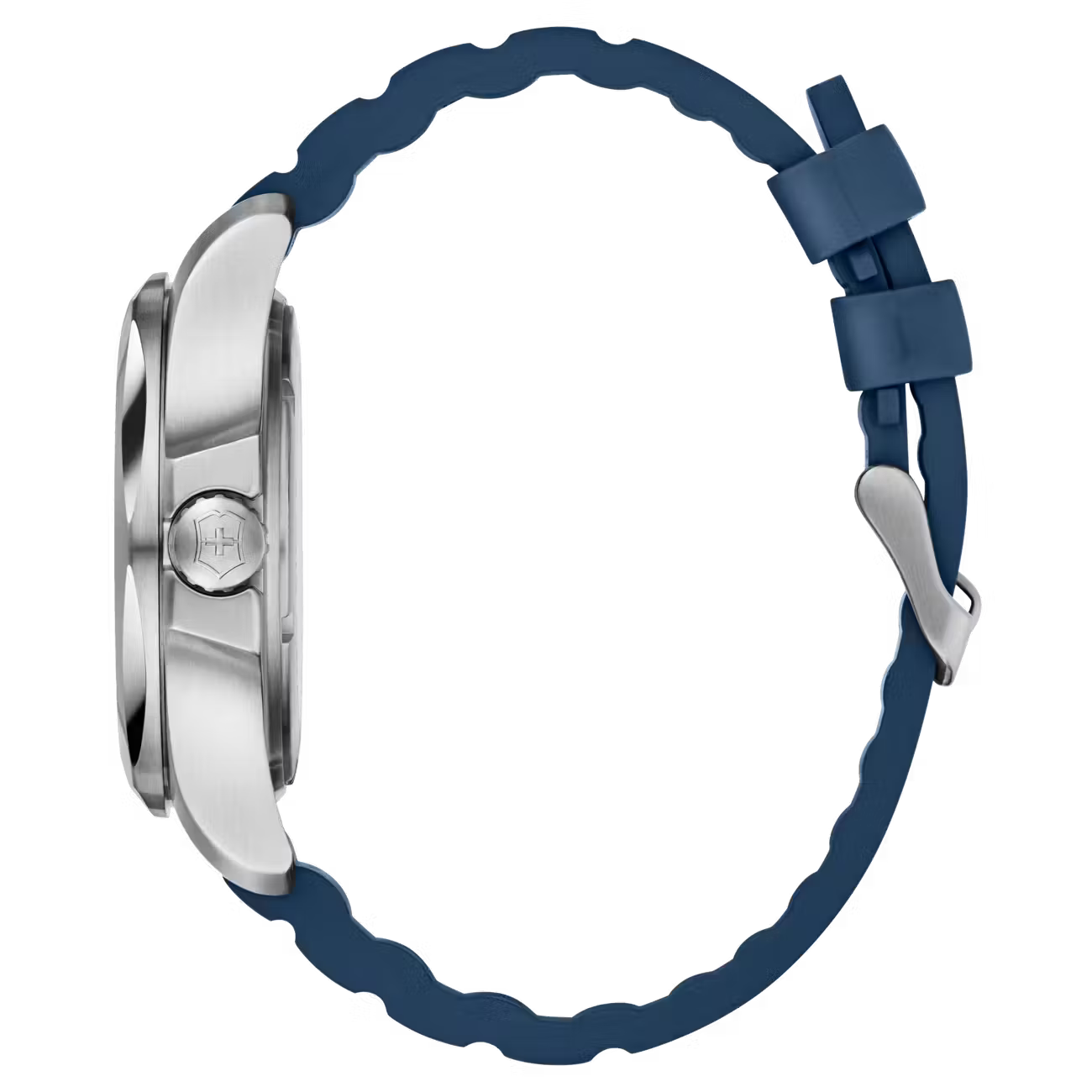 Victorinox Swiss Army INOX Blue Dial Blue Rubber Men's Watch 241688.1