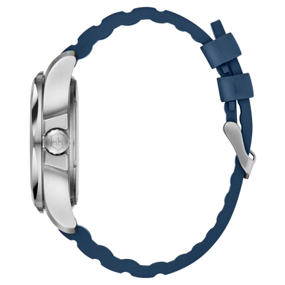 Victorinox Swiss Army INOX Blue Dial Blue Rubber Men's Watch 241688.1