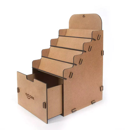OcCre wooden desktop paint organizer with storage drawer