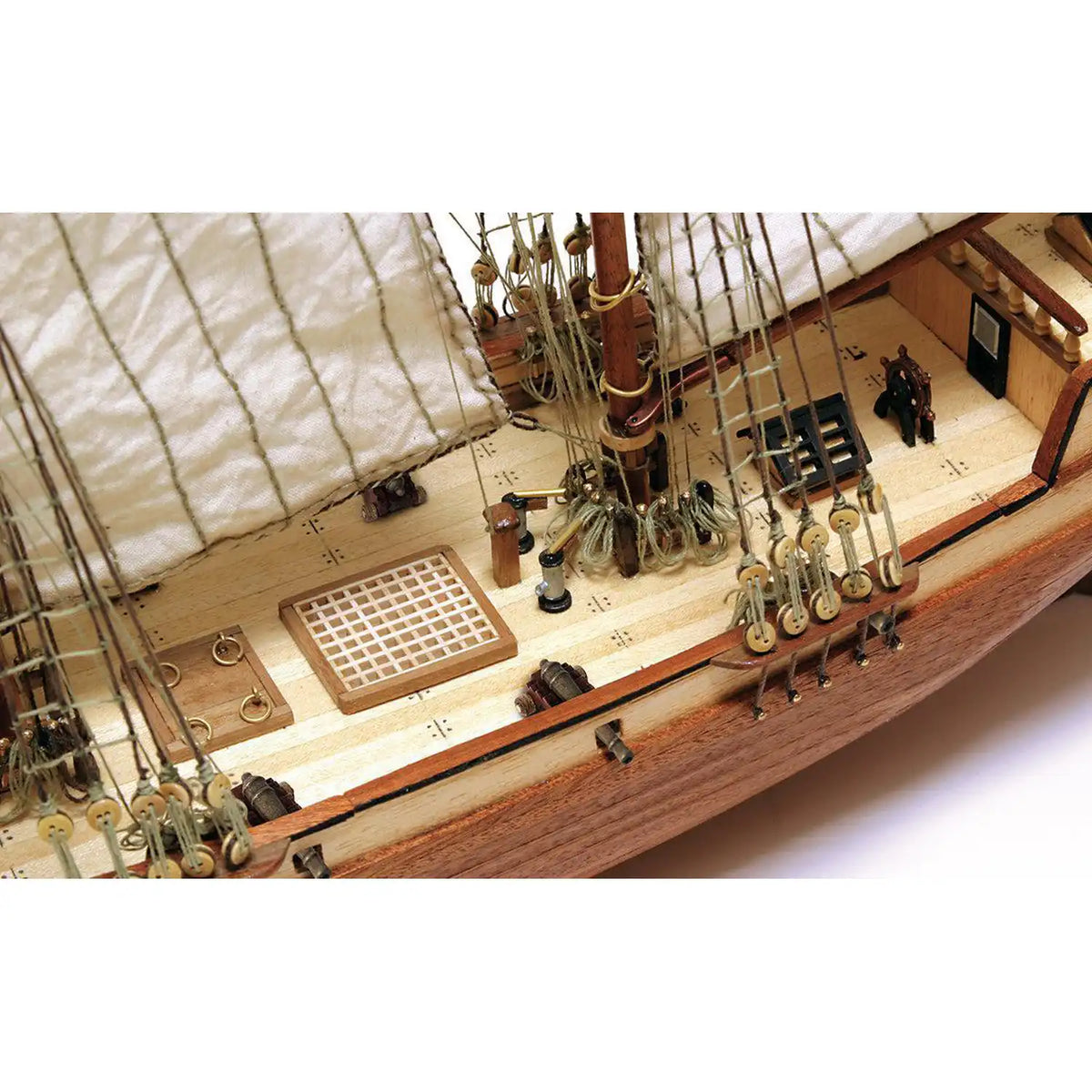 OcCre Albatros 12500 wooden deck and fittings details
