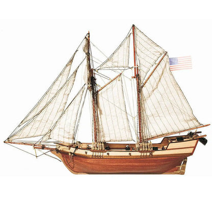 OcCre Albatros 12500 1:100 scale schooner side view
